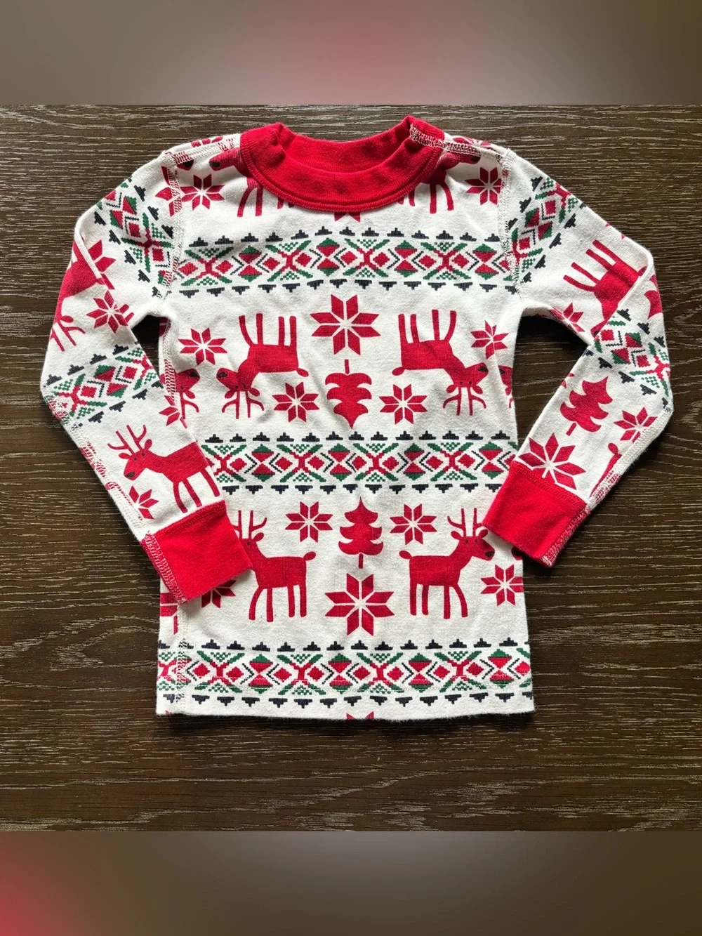 Hanna Andersson Christmas Holiday Dear Deer Pajama Set 3t